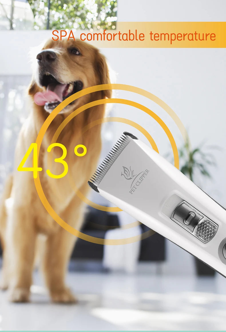 Fenice Electrical Pet Clipper Machine Dog Hair Clippers Grooming Animals Haircut Trimmer Shaver Set Pets Cordless Rechargeable