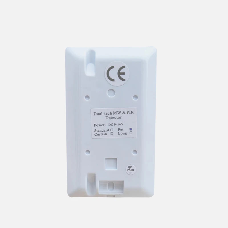 Indoor PIR Microwave Dual Technology Pet Immune PIR Motion Sensor Anti Theft Burglar Alarm Detector with Anti-tamper Switch