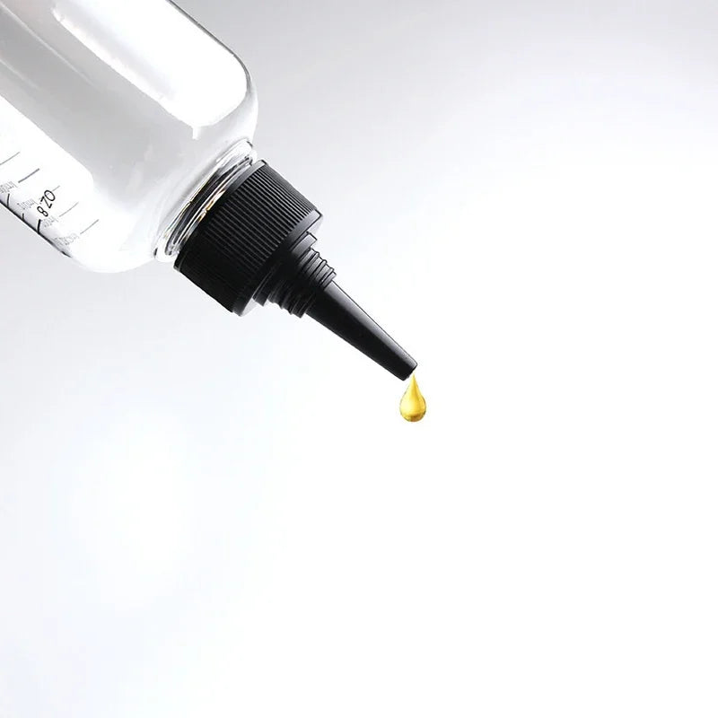 5Pcs 30/60/100/120/250/500ml Empty PET Plastic Ink Bottles With Screw-On Lids Refillable Liquid Oil  Dropper Bottles Container