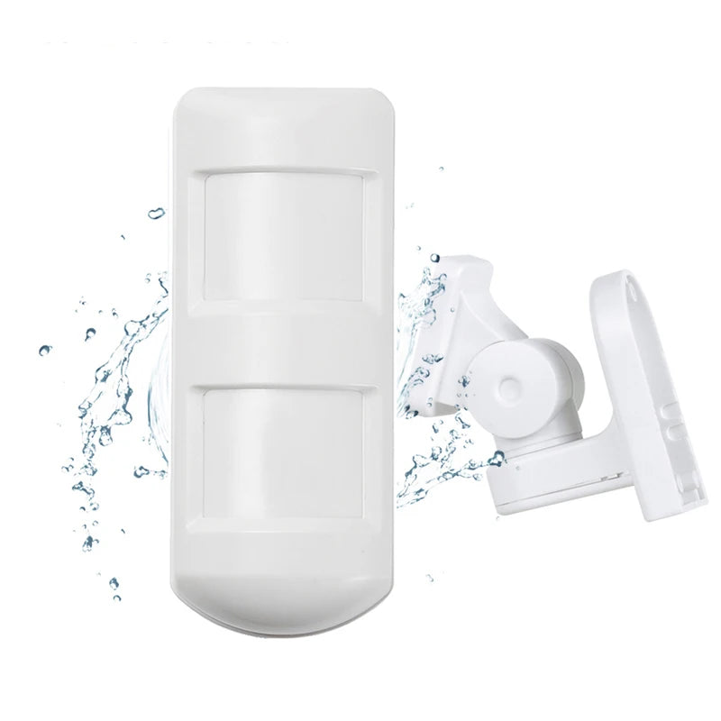 Outdoor Waterproof Microwave PIR Motion Sensor Wire Pet Immune Infrared Detector 2 PIR 1 MW for Home Alarm System Protection