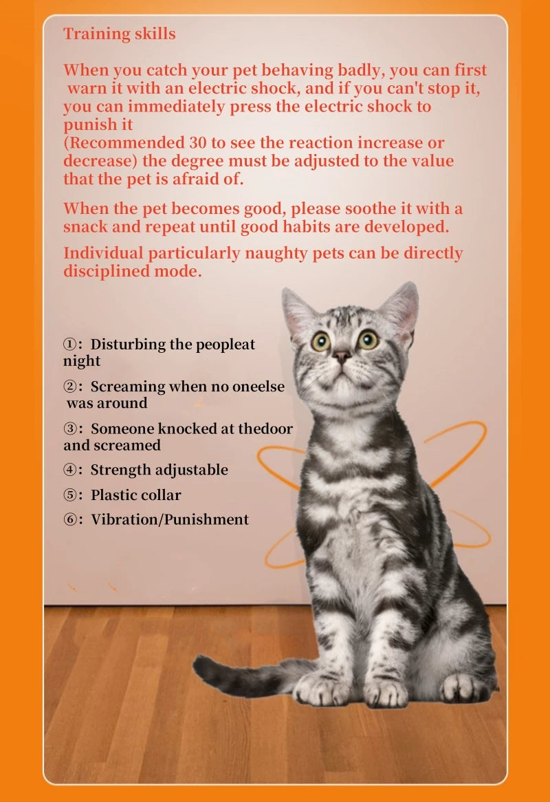 YHLC 800m Cat Anti Meowing Collar, Automatic No Shock Vibration Collar for Cats, Cat Trainer Designed Collar for Stop Meowing