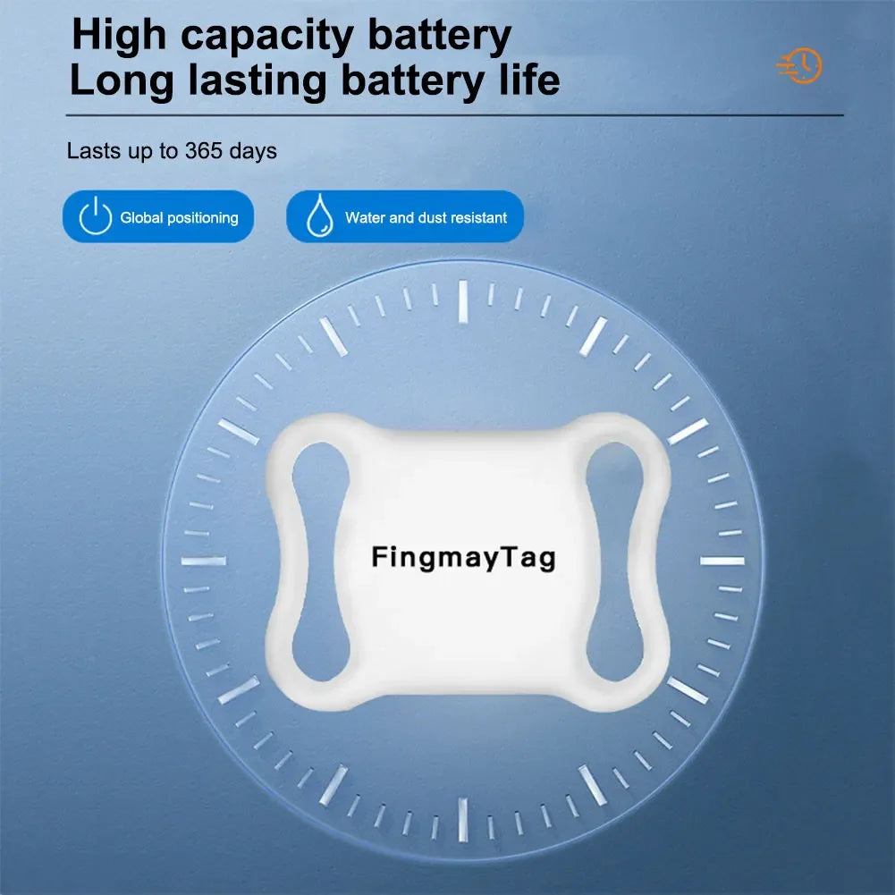 GPS Tracking Device BT Smart Activity Tracker Real-Time Global Location Tracker for Dogs Cats Kids Pets Keychain Wallet Luggage