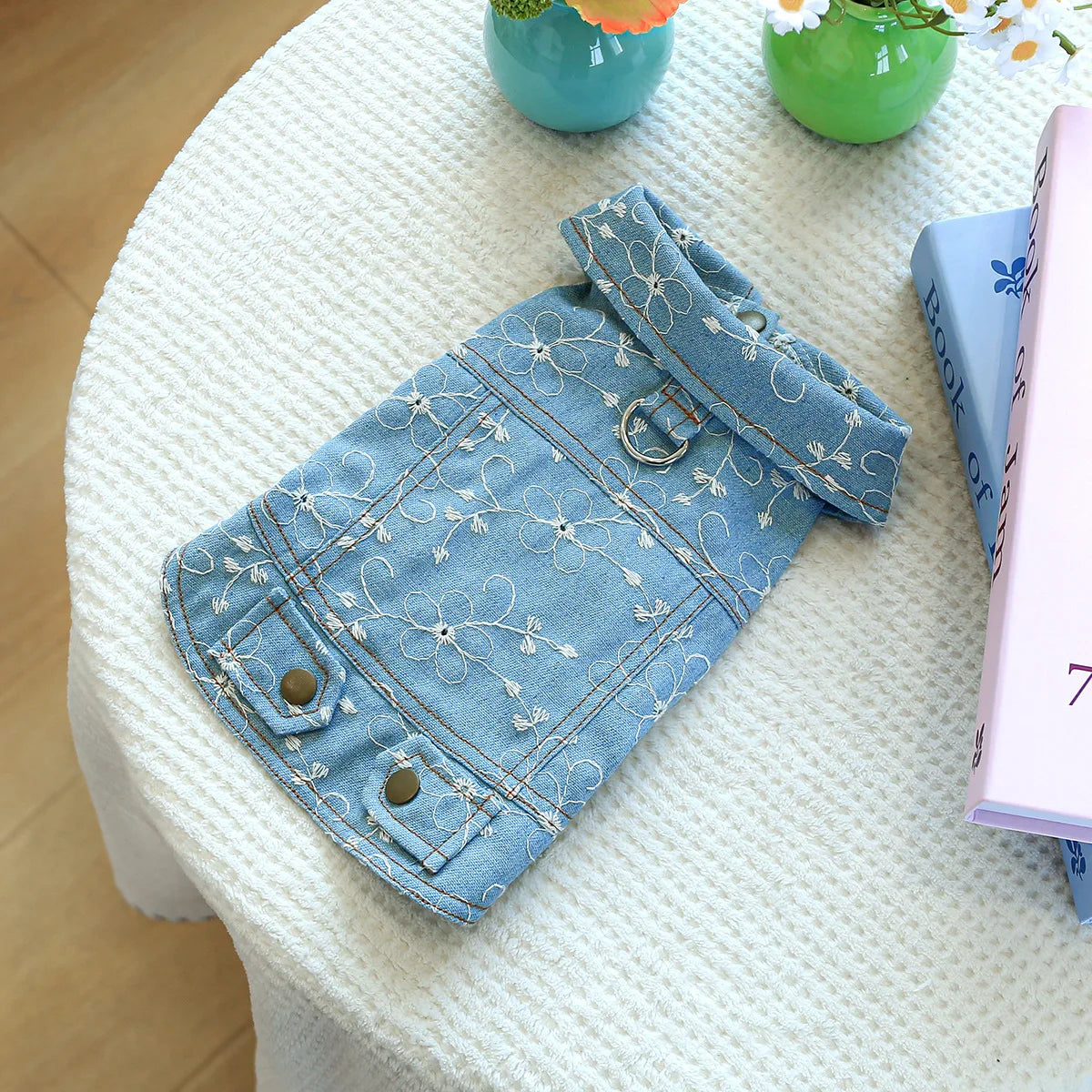 Denim Doggie Pet Jacket Sleeveless Vest Jeans Coat Autumn Spring Wear Apparel For Small Medium Dog XS XL Cat Puppy Clothes Goods