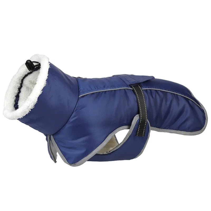 Large Dog Jacket Warm Dog Clothes Winter Coat French Bulldog Reflective Dog Cold Weather Coats Pet Snow Jacket