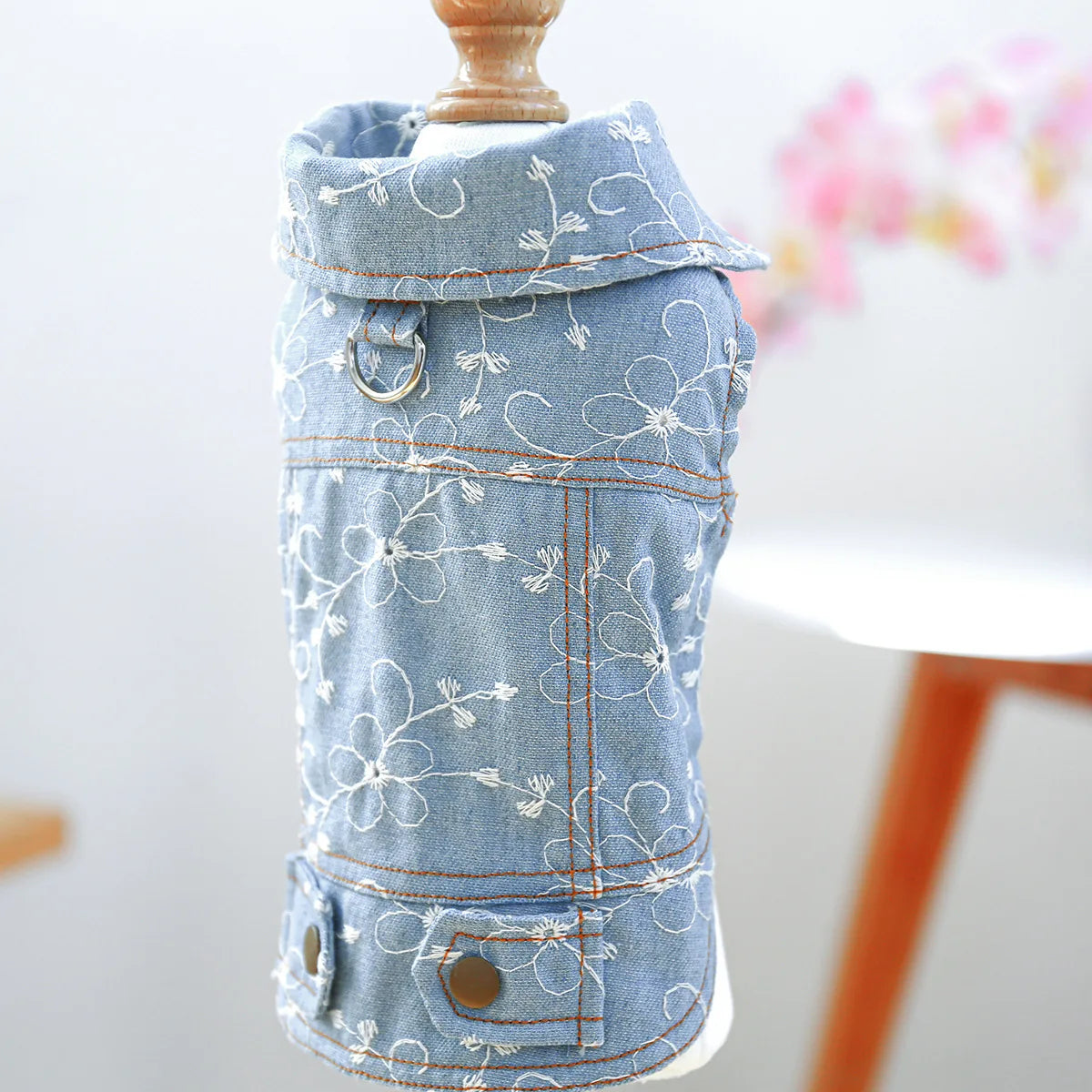 Denim Doggie Pet Jacket Sleeveless Vest Jeans Coat Autumn Spring Wear Apparel For Small Medium Dog XS XL Cat Puppy Clothes Goods