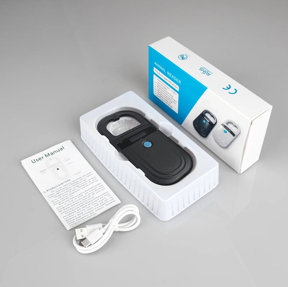 Pet ID Chip Digital Scanner USB RFID Dog Cat Animal Handheld 134.2KHz Identification Tag Card Reader Chip
