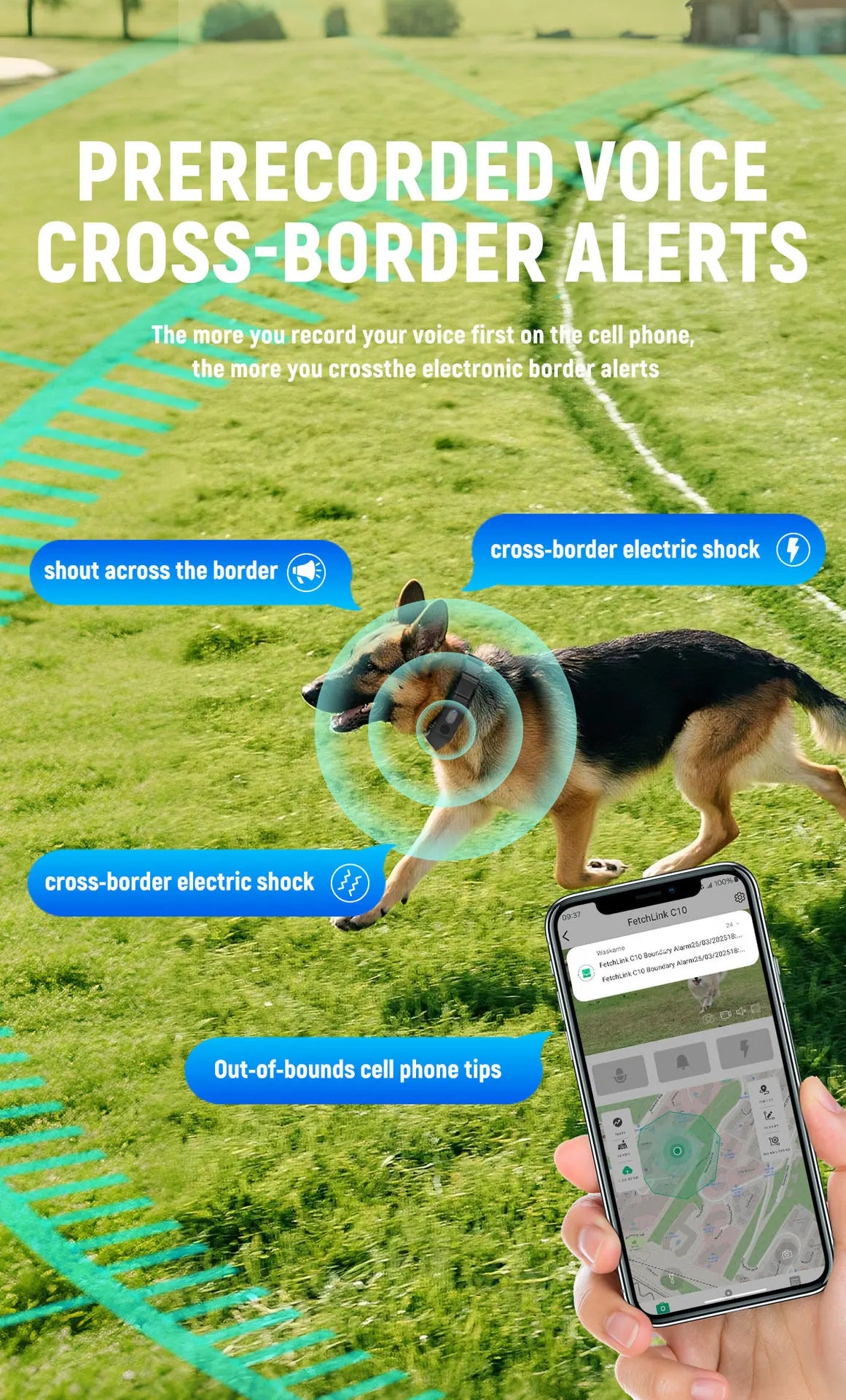 Intelligent Pet Collar GPS Tracker Meter-Level GPS Locator Electronic Fence APP Trajectory Monitoring Dog Trainer with 2K Camera