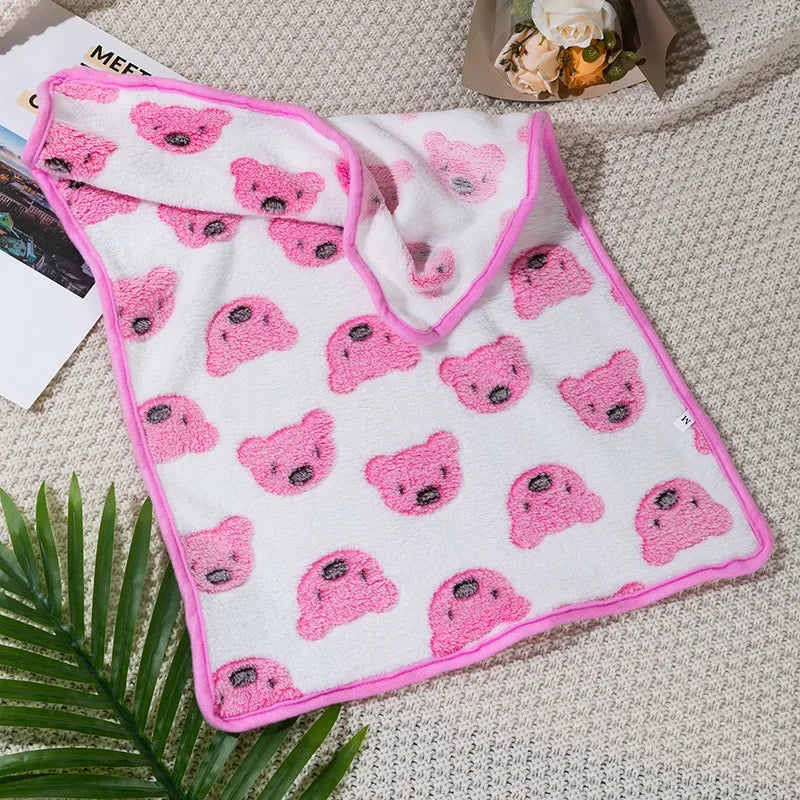 S-XL Dog Blanket Soft Fluffy Dog Sleeping Blanket Winter Insulation Cat Cover Blanket Comfortable Sleeping Sheets Pet Supplies