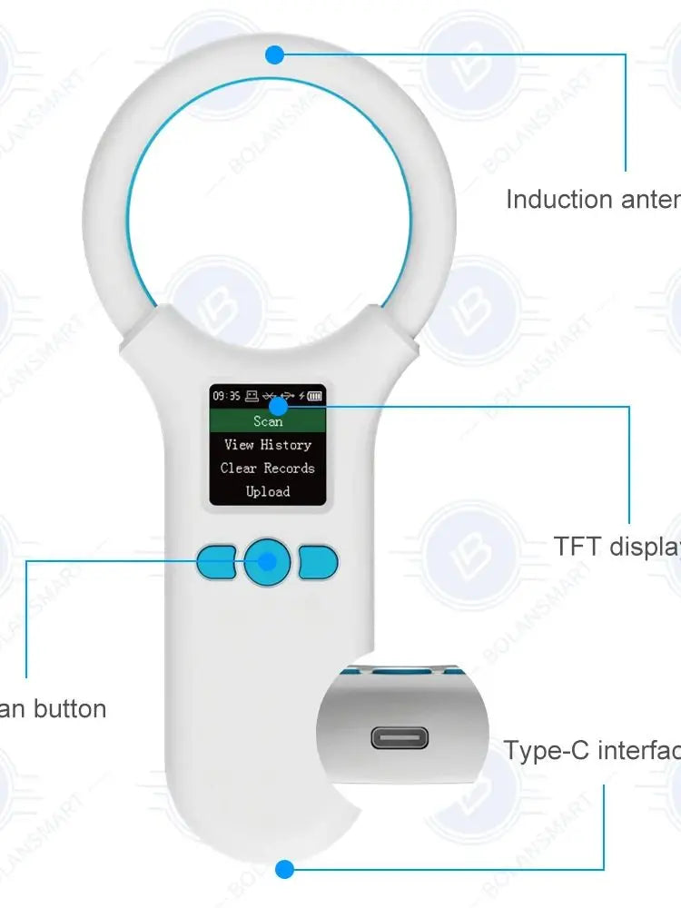 Pet ID Chip Digital Scanner USB RFID Dog Cat Animal Handheld 134.2KHz Identification Tag Card Reader Chip