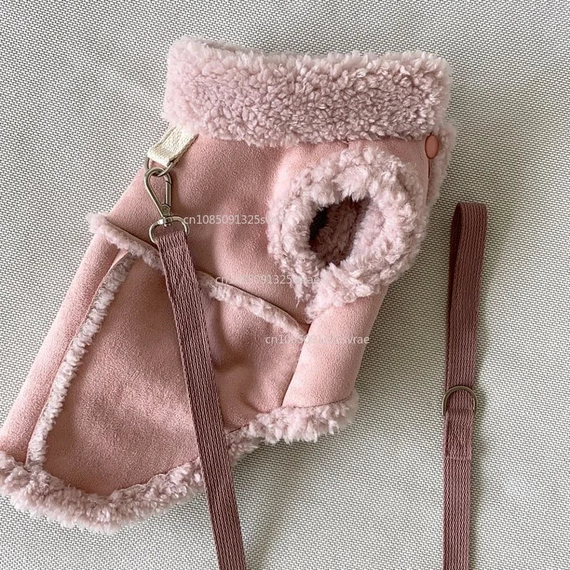 강아지옷 Dog Vests Winter Plush Warm Pet Dog Clothes For Small Medium Dogs Jackets Puppy Clothing Yorkshire Terrier ropa para perros