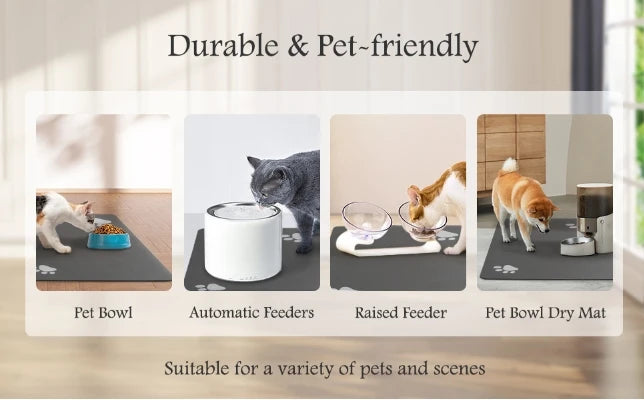 VIKAMA Pet Floor Mat Pvc Waterproof Mat For Dog House Dirt Resistant Easy To Care Mat Pet Feeding Splash Proof Leak Proof Mat