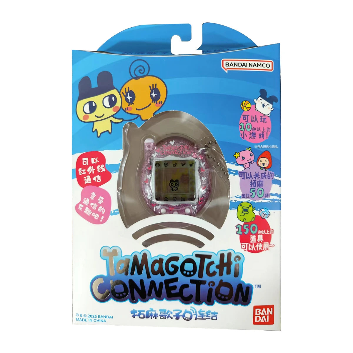 Original Tamagotchi Connection Electronic Pet Model Soda Flower Pink Light Blue Virtual Pet Game Console Birthday Gift Girls Toy