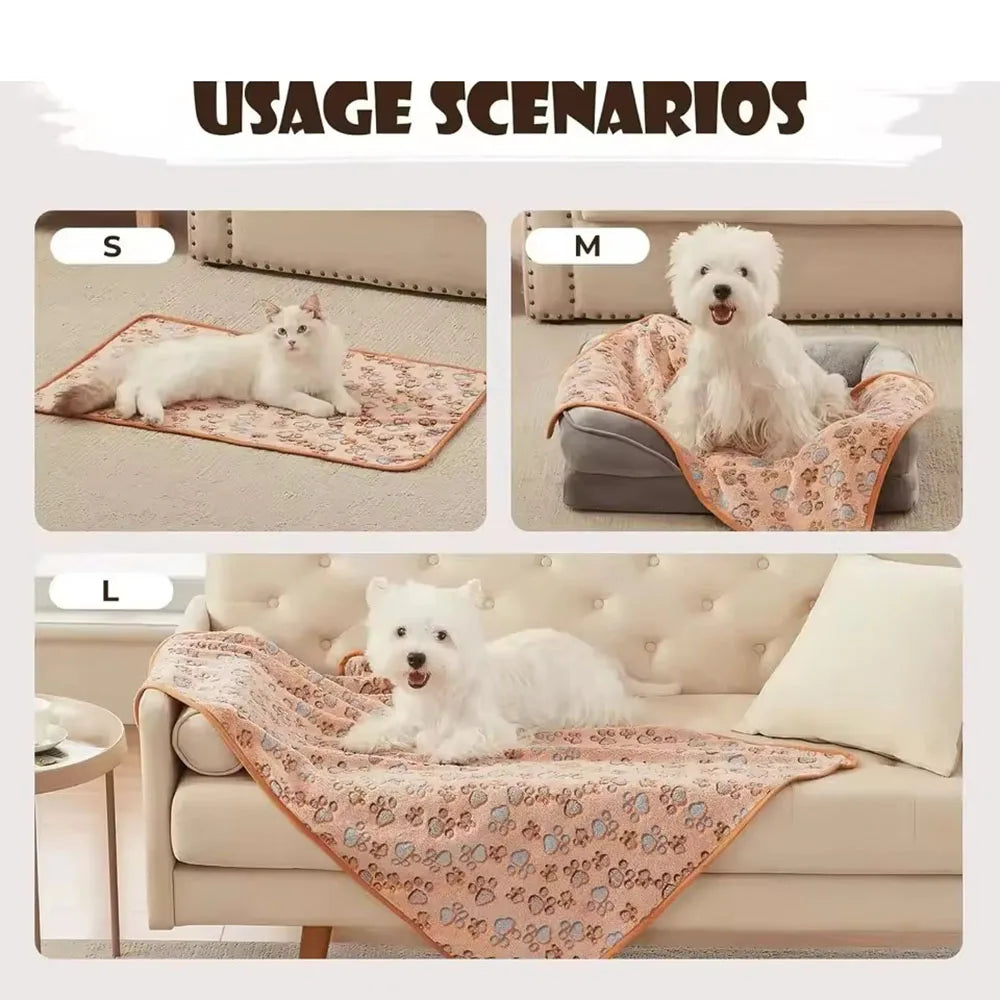 Pet Blankets Soft Breathable Dog Blanket Cute Pet Bed Mat Cozy Puppy Cushion Thin Sleeping Blankets for Cats Kitten Pet Supplies