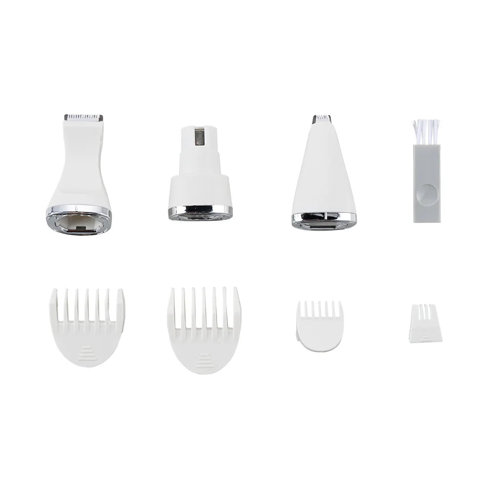 Tieker 4 in 1 pet electric trimmer rechargeable grooming clipper set pet grooming tools pet hair trimming scissors
