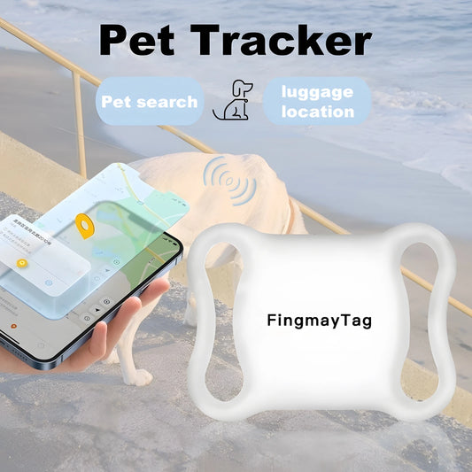 GPS Pet Tracker for Dogs Cats Waterproof Smart Activity Tracking Device Real Time Unlimited Range Tracker for Android&Apple