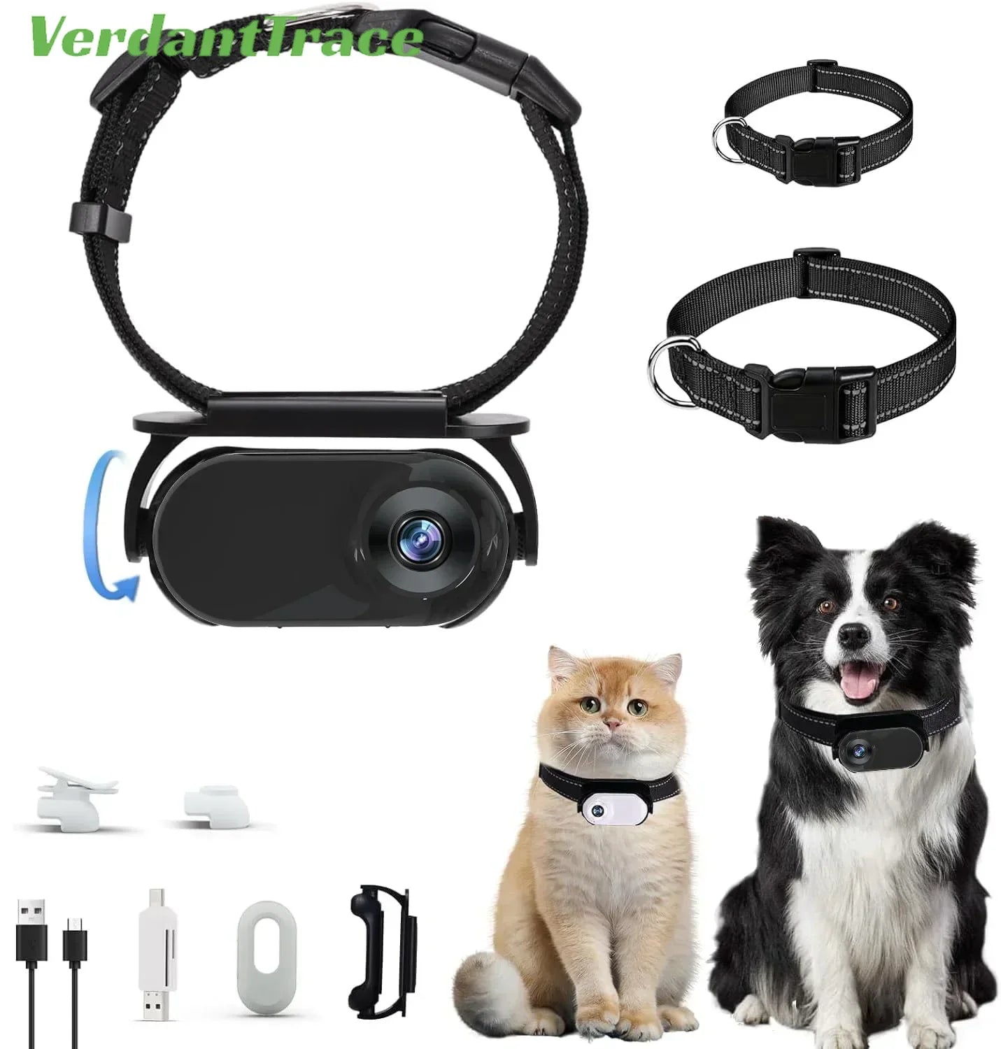 Waterproof 4G GPS Pet Tracker Mini Body Camera for Dog Cat Outdoor Adventures Smart Collar Tracking Video Recording VerdantTrace