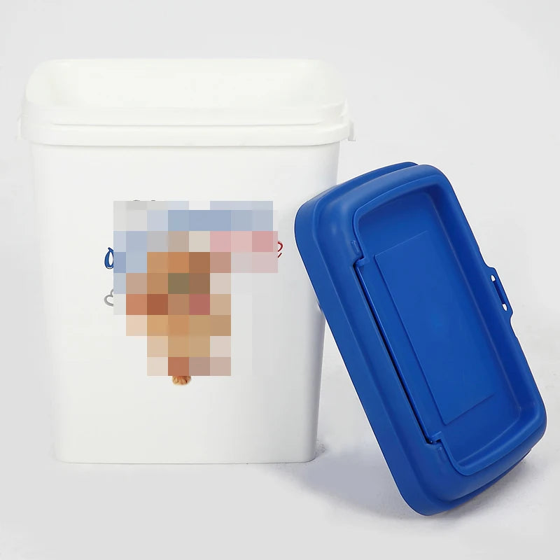 Plastic Pet Dog Food Storage Containers with Lid Airtight Sealed 15kg 40l Custom Printing Cat Dry Food Bin