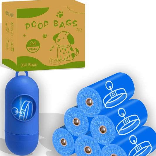 Pet EPI Degradable Dog poop Bag Fresh Fragrance Blue Pet Double Layer Thickened Leak proof Garbage Bag