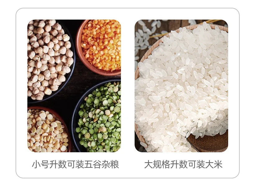 Rice Storage Container 25kg Airtight Dog Pet Dry Grain Rice Food Storage Containers With Insect-resistant Lid Large