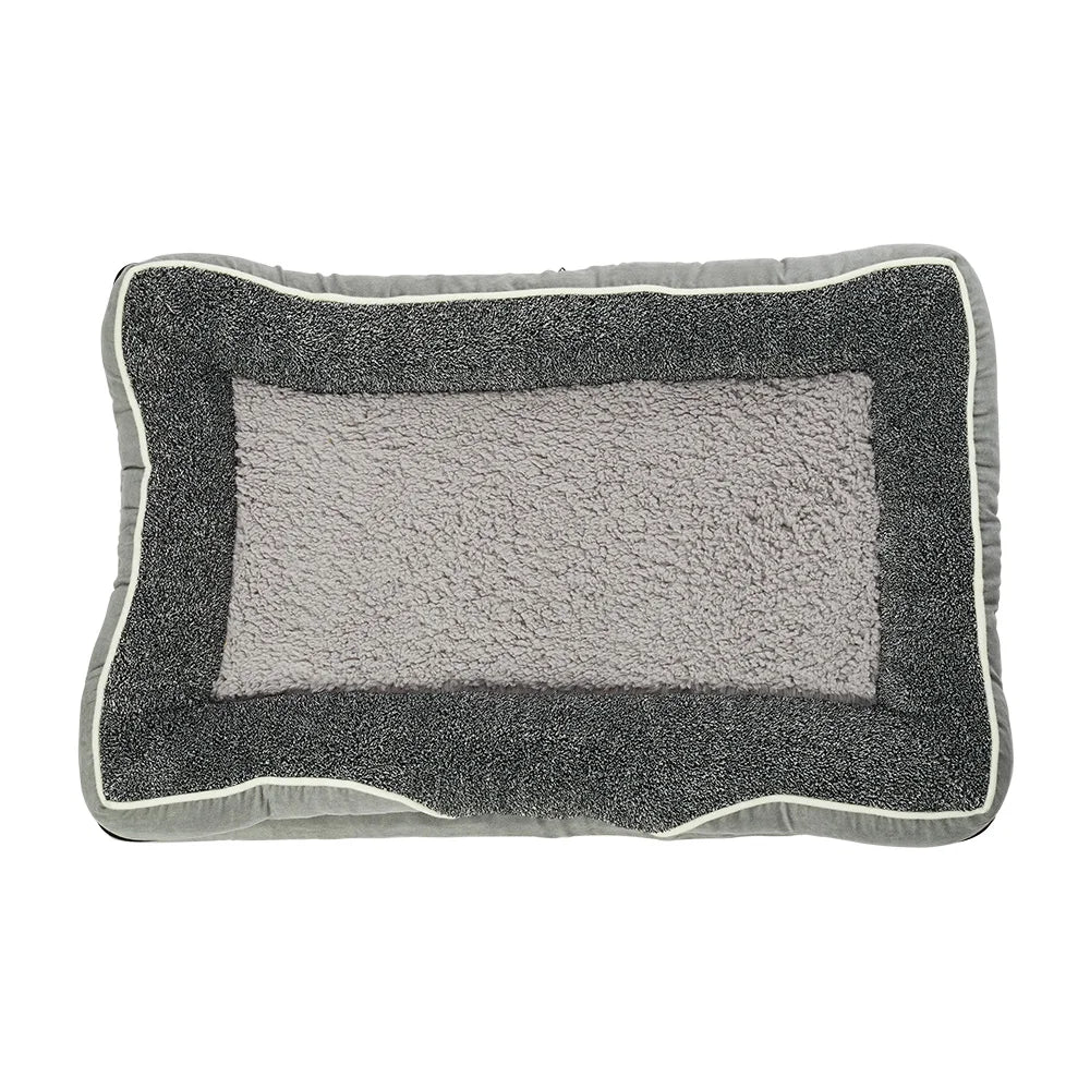 Voltsify Anti-Slip Orthopedic Pet Bed with Removable Zipper Cover, Elevated Pillow Support, High-Density Sponge & EPE Foam