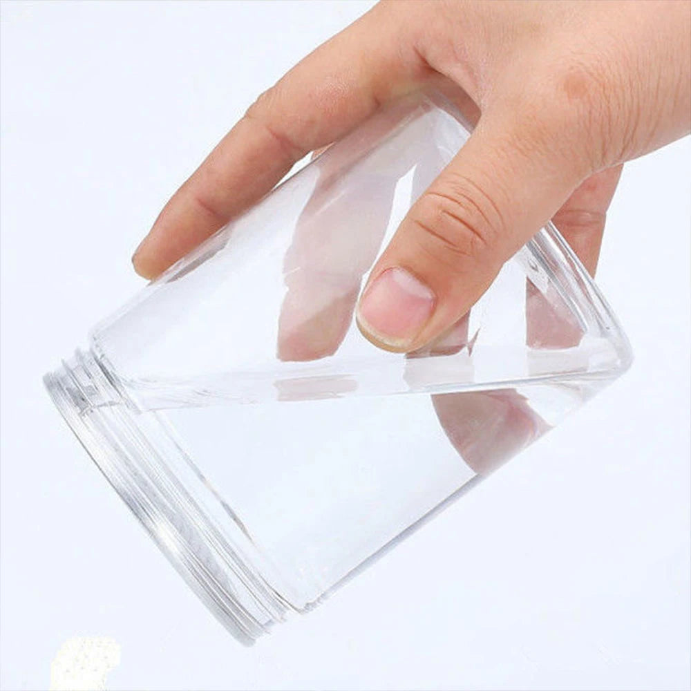 20pcs 500ml Plastic Jar with Lid PET Seal Pot Empty Food Canister Transparent Storage Container Travel