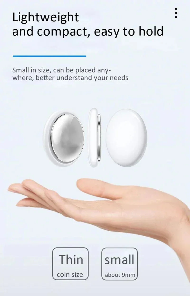 Mini Smart GPS Tracker System For FindMy App Smart Bluetooth 5.3 Locator Child Finder Bag Anti-Loss Pet Collar with Tracker