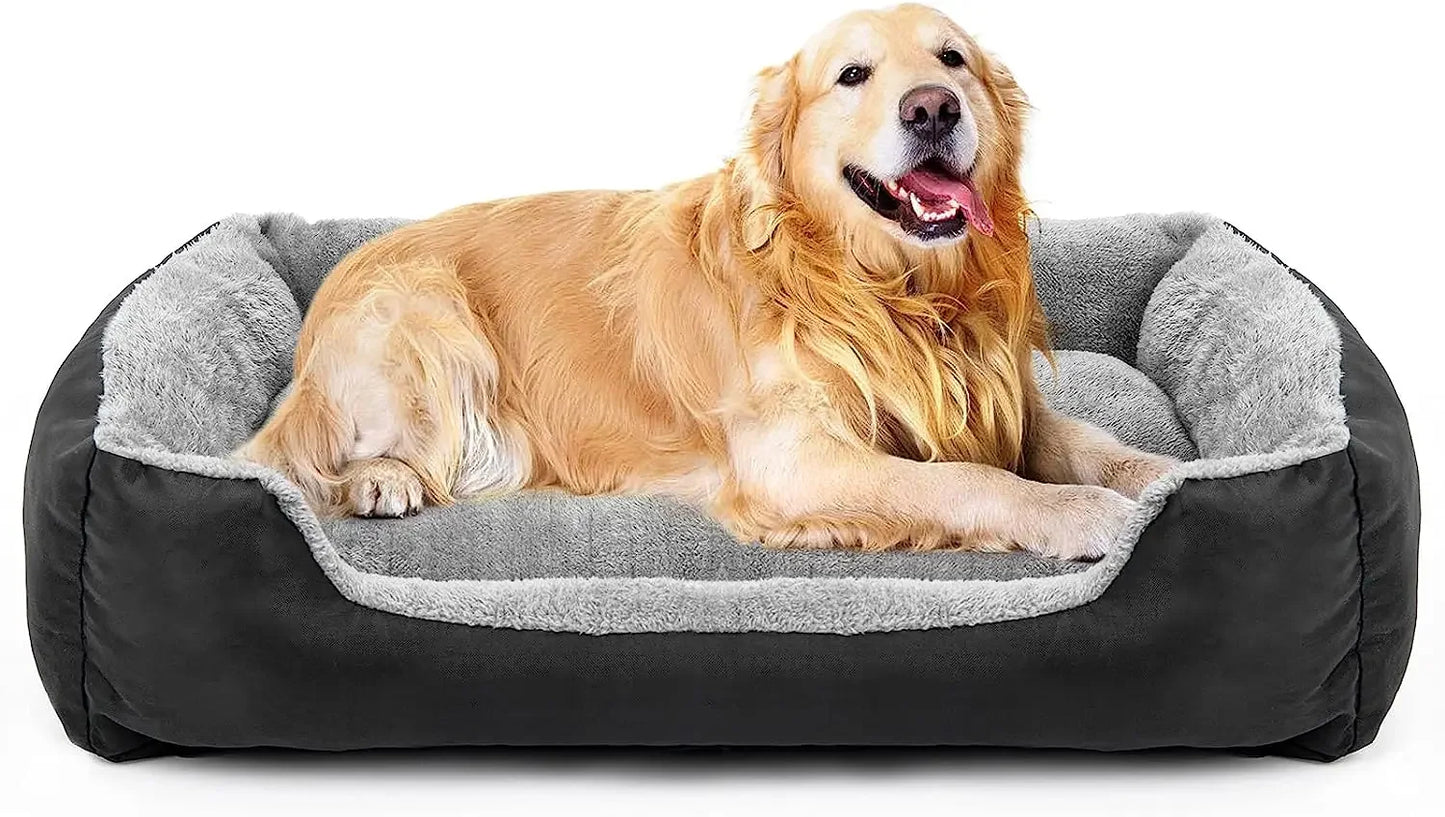 ATUBAN Dog Beds for Large Dogs, Washable Pet Bed Mattress Comfortable, Warming Rectangle Bed for Medium and Large Dogs, Cat Pets