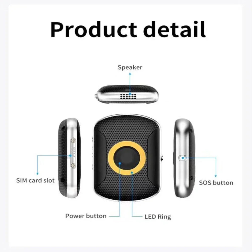 4G GPS Tracker SOS Smart Kids Locator Waterproof Pet GPS Tracker Dog Tracking Collar Mini Cat Anti-Lost Alarm Locator Key Finder