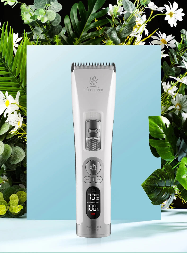 Fenice Electrical Pet Clipper Machine Dog Hair Clippers Grooming Animals Haircut Trimmer Shaver Set Pets Cordless Rechargeable
