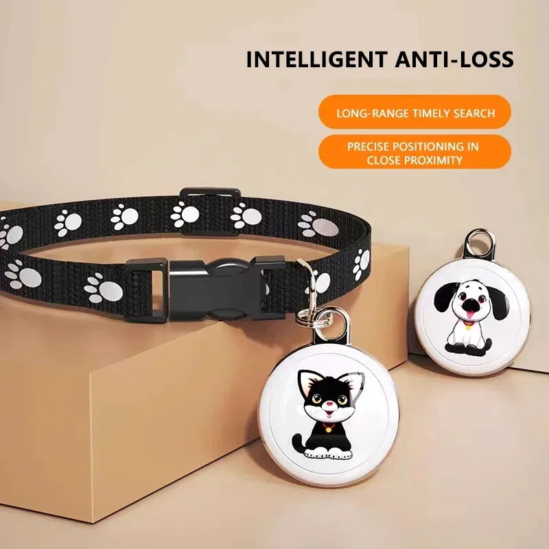 New AirTag Dog Collar Tracker, Anti-Lost GPS Mini Smart Pet Locator, Find My Pet Bluetooth Activity Tracker for Dogs Cats
