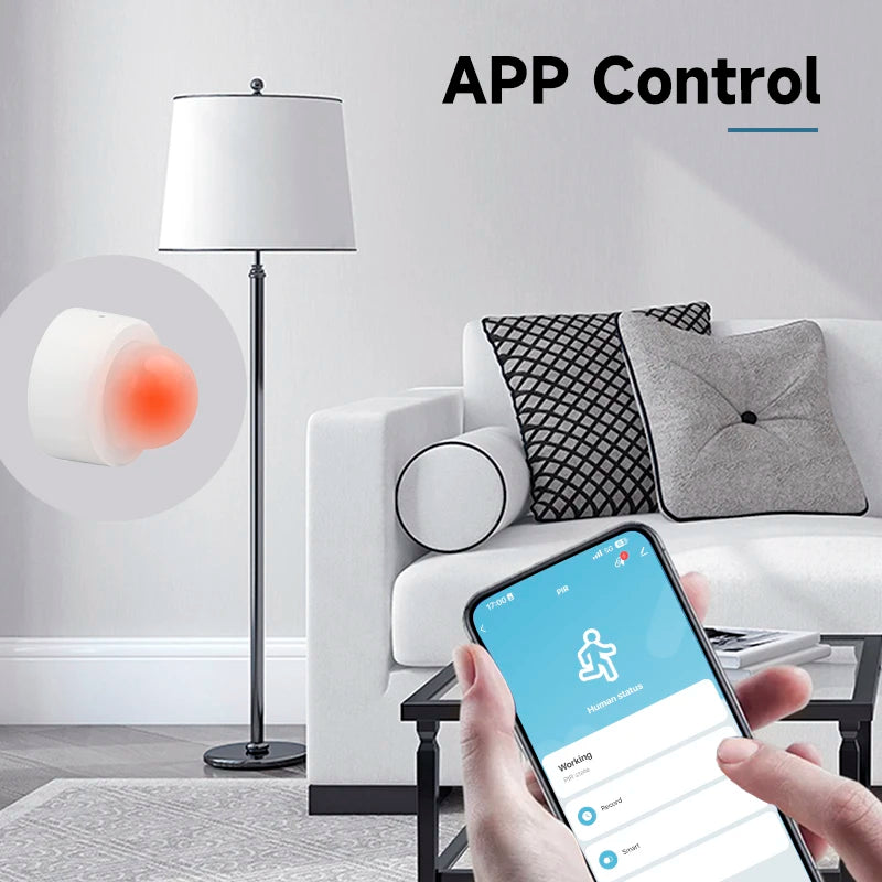 Tuya Zigbee3.0 PIR Motion Sensor Human Body Movement Wireless Infrared Detector  Work With Alexa Google Home Assistant Z2mqtt