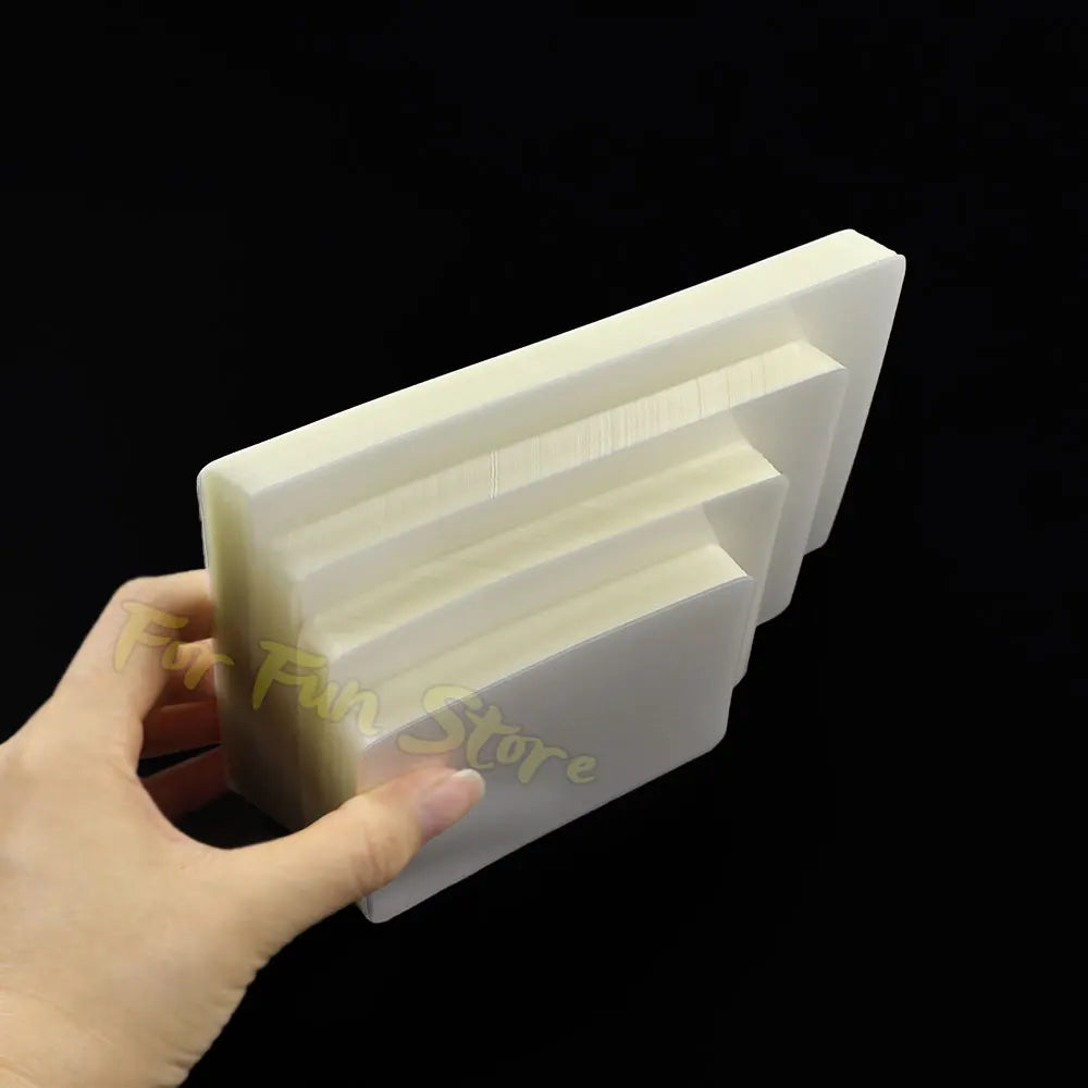For Fun 3/4/5/6 Inch 100 Sheets 60 Mic Thermal Laminating Film PET Plastic Film For Photo/Card/Picture Hot Laminator Film
