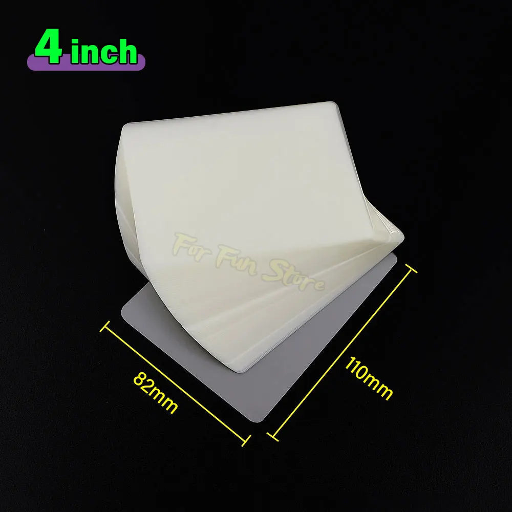 For Fun 3/4/5/6 Inch 100 Sheets 60 Mic Thermal Laminating Film PET Plastic Film For Photo/Card/Picture Hot Laminator Film