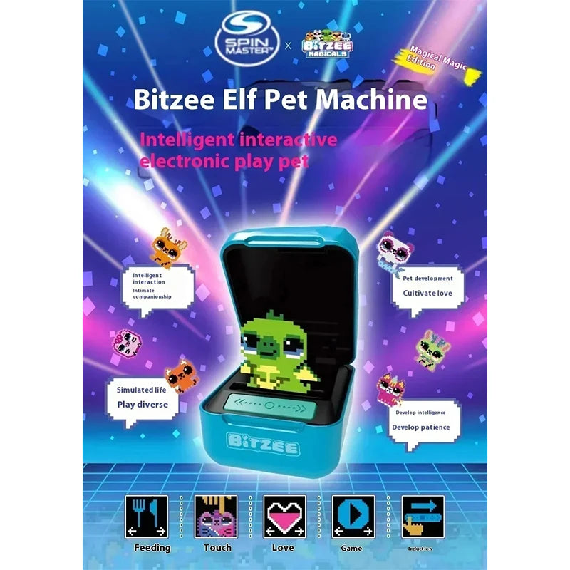 Original Bitzee Magicals Electronic Interactive Fantastical Digital Friends Pet Touch React  Toys Virtual Game Smart Girls Toys