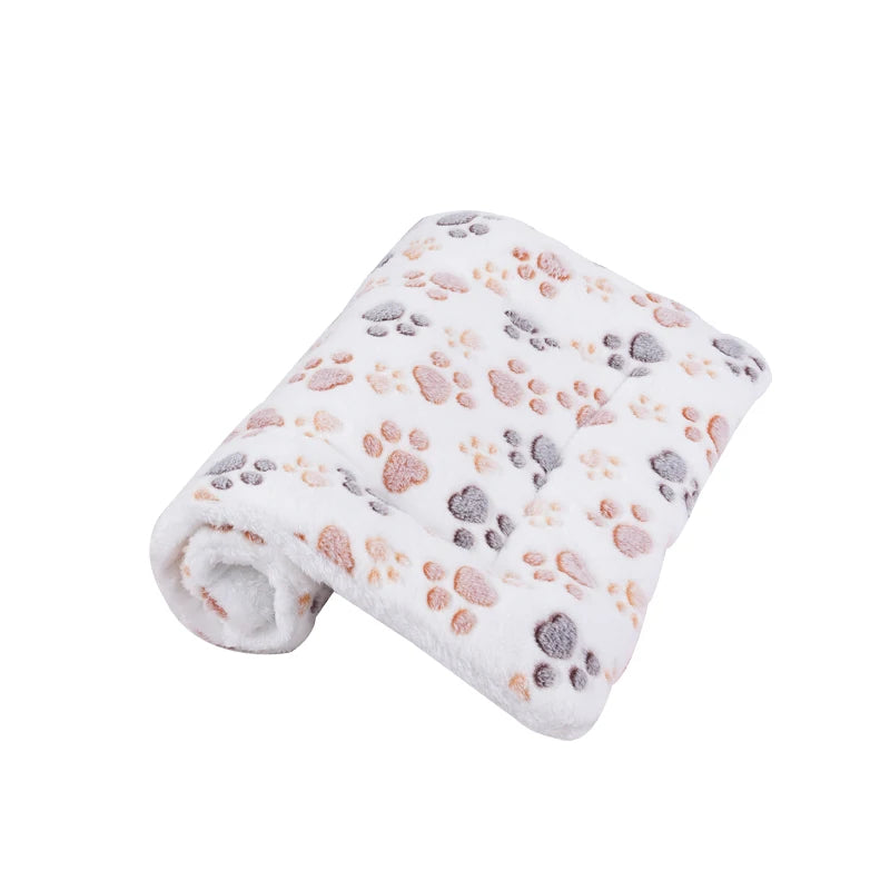 Dogs Bed Flannel Thickened Blanket Cushion Washable Dog Puppy Bed Accessories Medium Pet Large Basket Small Mat Warm Sofa Kennel