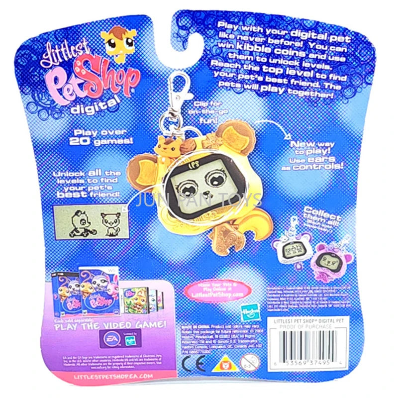Littlest Pet Shop Digital Virtual Pet Handheld LCD Game Electronic Toy Kids Mini Collectible Interactive Toys Cartoon Animal Toy