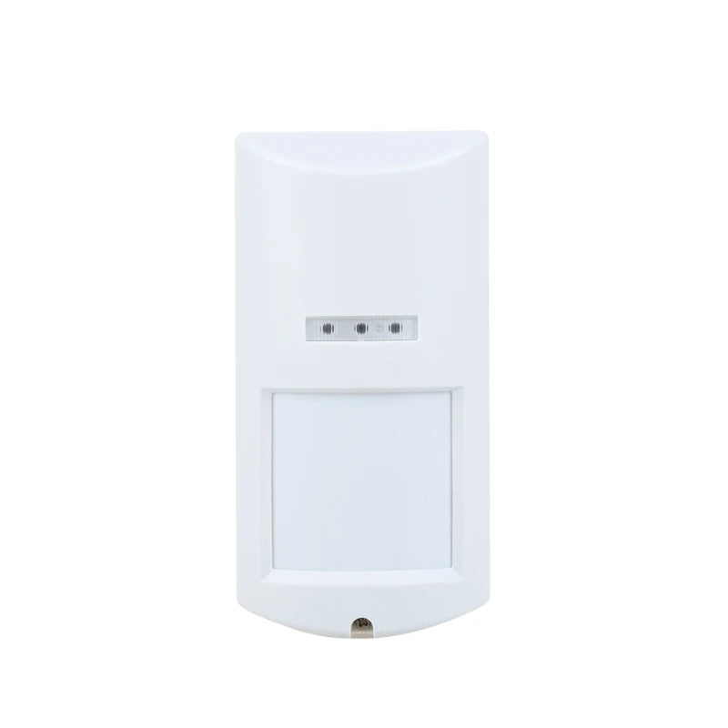 433MHz Wireless PIR MW Motion Sensor 100° 12M Detection, IP65 Waterproof for Indoor/Outdoor Use, Pet Immune for Burglar Alarm