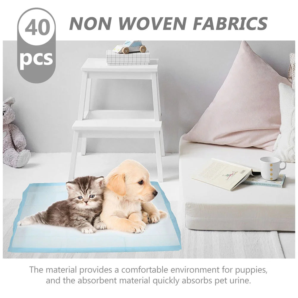 40pcs Disposable Pet Pee Pads Professional Dog Urinal Pads Pet Training Mats