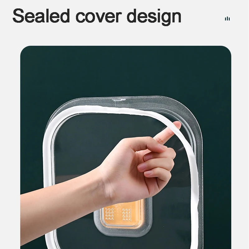 Plastic Sealable Kitchen Dog Food Storage Dispenser Collapsible Fold Airtight Rice Container with Lid Locking