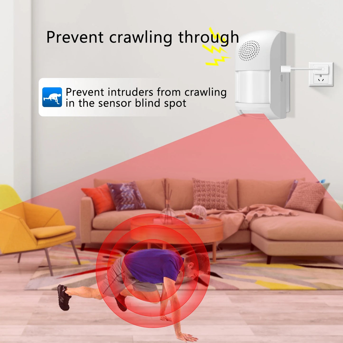 TUYA WiFi PIR Motion Sensor Home Burglar Alarm System Infrared Movement Detector Remote Control Pet Immune Timing Arm Disarm