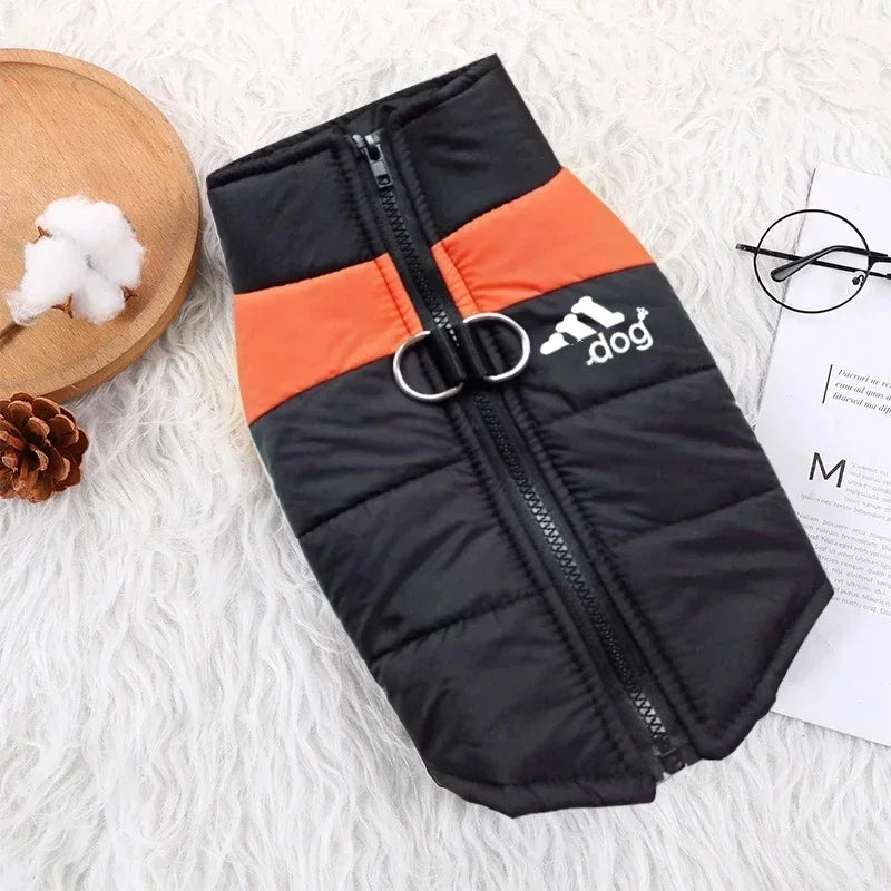 Waterproof Warm Dog Clothing for Small Medium Big Dogs Clothes Pet Coat Winter VThe OutfitJacket Dogest Padded Zipper