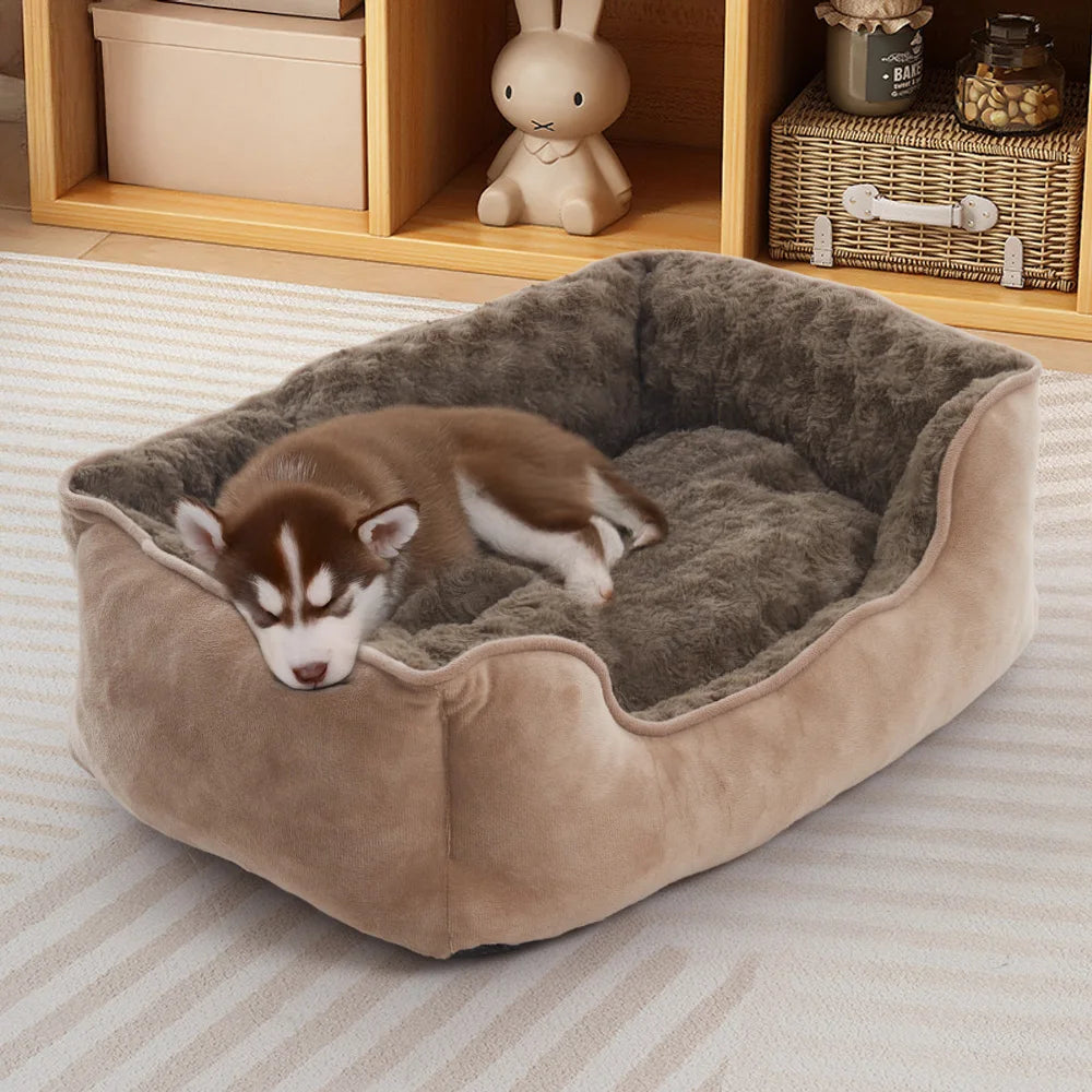 Tieker Furry Pet Bed Cat Bed Dog Bed Sleeping Mat Suitable for Large, Medium and Small Pets