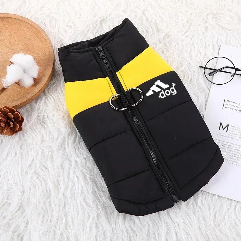 Waterproof Warm Dog Clothing for Small Medium Big Dogs Clothes Pet Coat Winter VThe OutfitJacket Dogest Padded Zipper