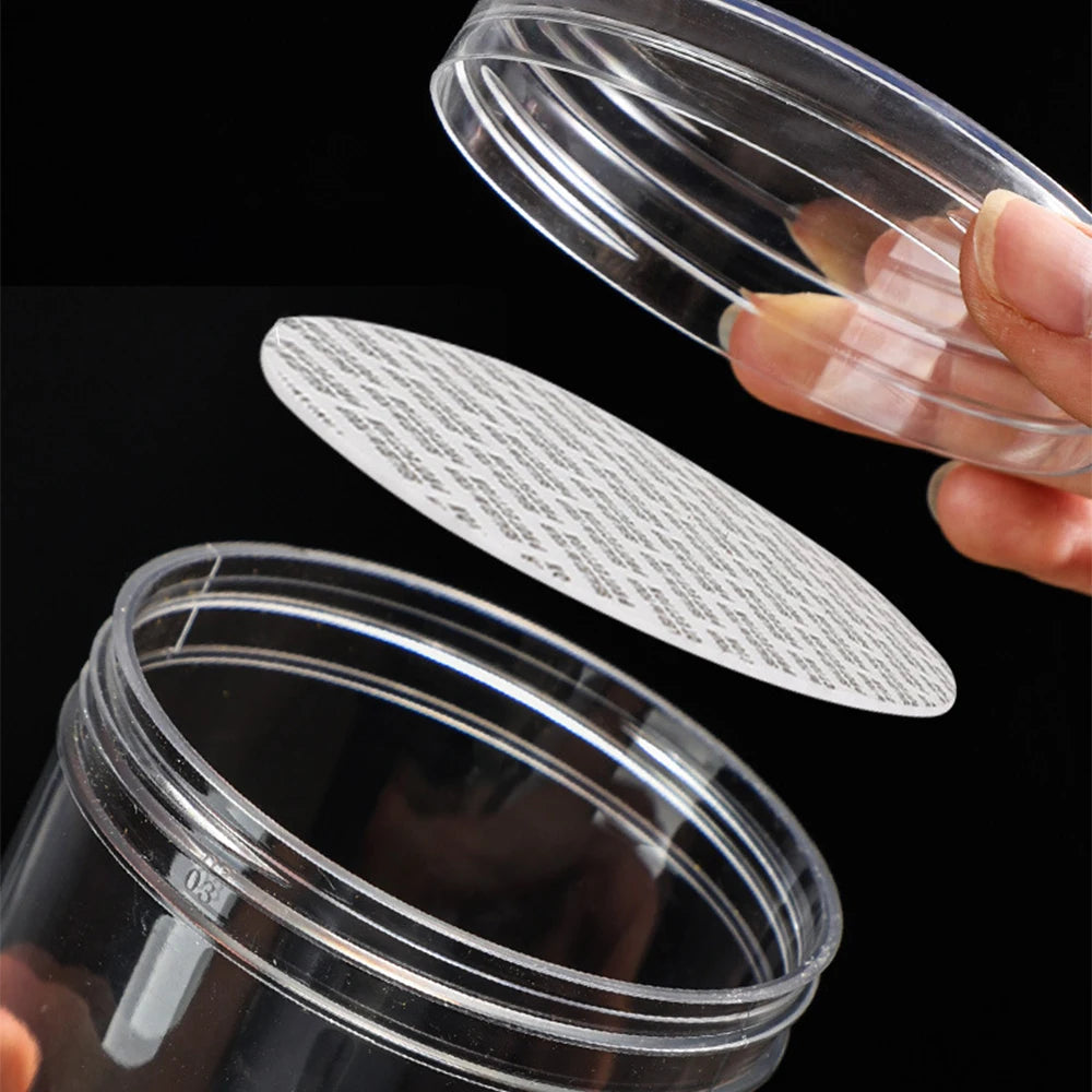 20pcs 500ml Plastic Jar with Lid PET Seal Pot Empty Food Canister Transparent Storage Container Travel