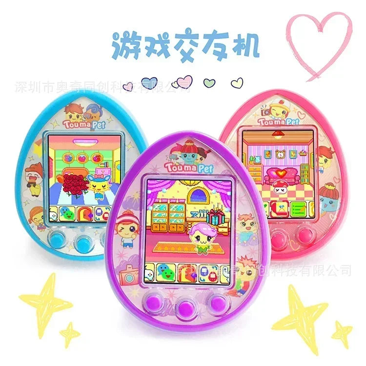 Hot Tamagotchi Toumapet Photograph Virtual Pet Machine Wechat Interaction Make Friends Usb Charging Electronic Pets Game Conso