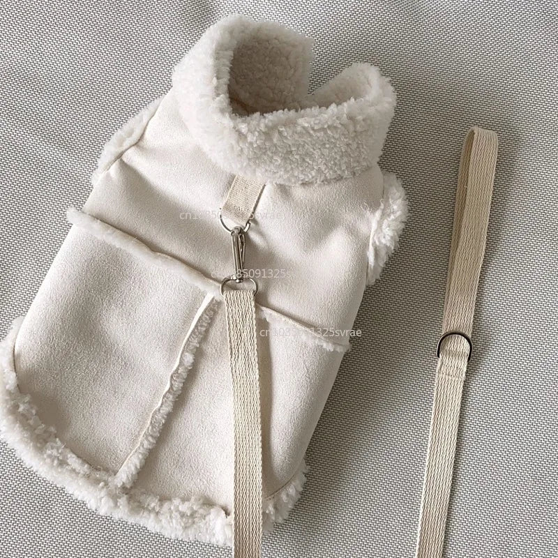 강아지옷 Dog Vests Winter Plush Warm Pet Dog Clothes For Small Medium Dogs Jackets Puppy Clothing Yorkshire Terrier ropa para perros