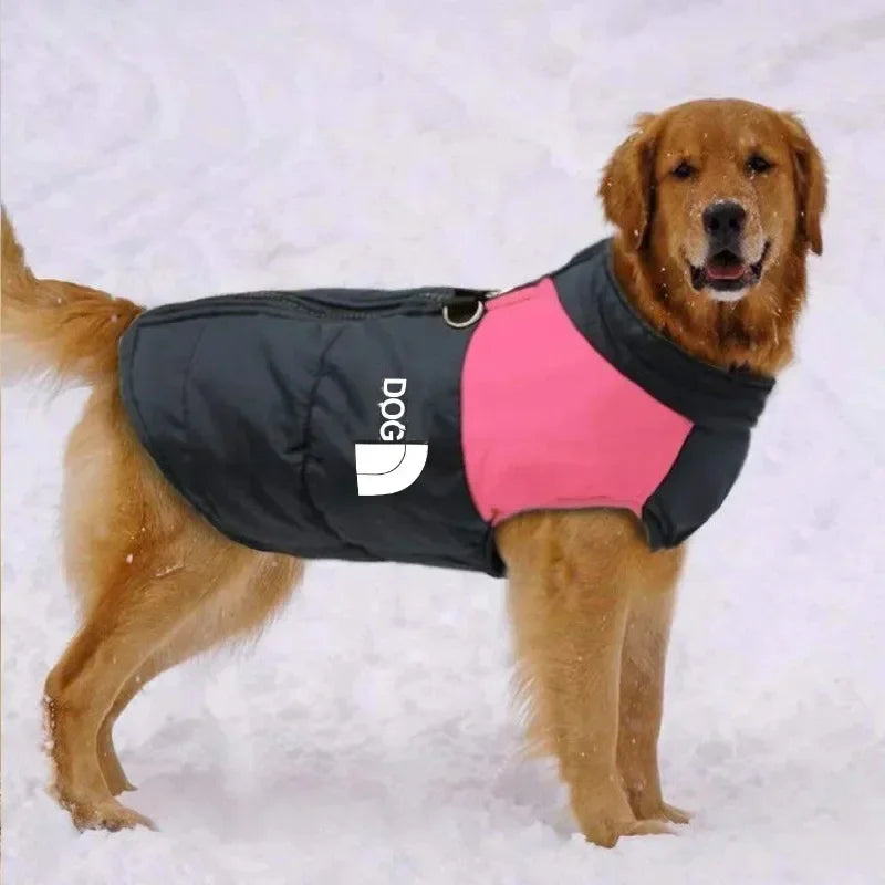 Waterproof Warm Dog Clothing for Small Medium Big Dogs Clothes Pet Coat Winter VThe OutfitJacket Dogest Padded Zipper
