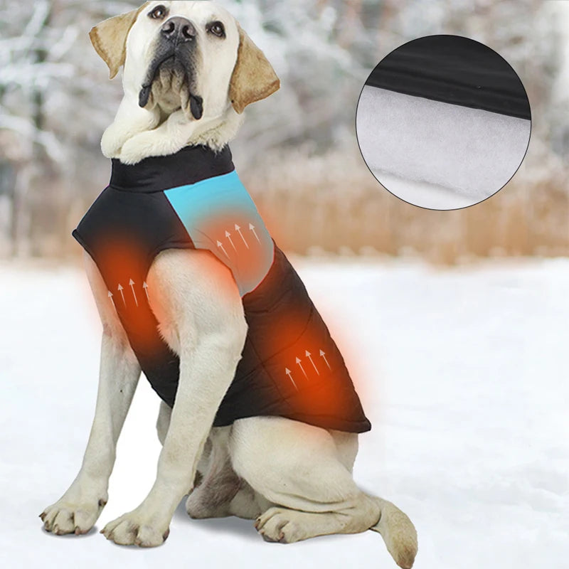 Waterproof Pet Dog Puppy Vest Jacket Winter Warm Dog Clothes Waterproof Pet Vest Zipper Jacket Coat For Small Medium Large Dogs