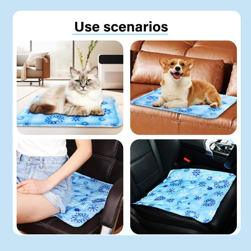 Dog Cooling Mat Summer Pet Cold Bed Extra Large For Small Big Dogs Pet Accessories Cat Durable Blanket Sofa Cat Ice Pad Blanket