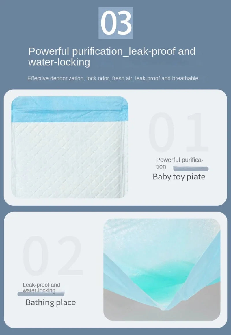 100/50/40/25PCS High Absorbent Thick Dogs Diapers Disposable Puppy Training Pee Pads Quick Dry Surface Mat Clean Cushion 배변패드